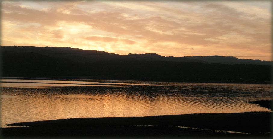 seal cottage sun set